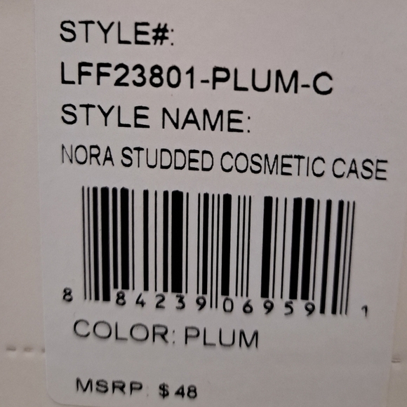 NWT London Fog 100th Anniversary Studded Cosmetic Case - Picture 9 of 9